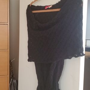 Miss Sixty off shoulder belted knit top